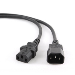Кабель питания C13 - C14  3.0м, Cablexpert PC-186-10 черный
