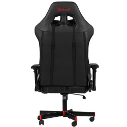 Кресло игровое A4Tech Bloody GC-990 черный/красный (экокожа, 180 кг, крестовина металл, подголовник, поддержка поясницы)   
