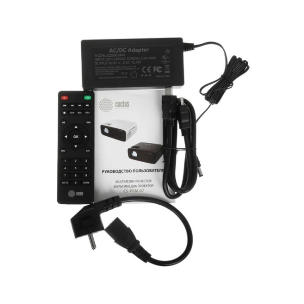 Проектор Cactus CS-PRM.07B.WUXGA черный