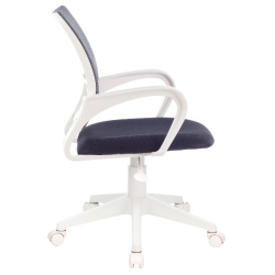 Кресло офисное Бюрократ CH-W695NLT темно-серый (сетка/ткань,120 кг, крестовина пластик, колесики пластик)