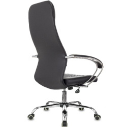 Кресло руководителя Бюрократ CH-610SL черный (экокожа, 120 кг, крестовина металл, колесики полиуретан)